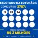 Resultado da Lotofácil — números sorteados no concurso 3787 hoje
