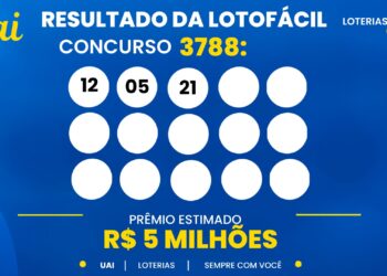 Resultado da Lotofácil — números sorteados no concurso 3788 de hoje
