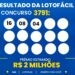 Resultado da Lotofácil de hoje: veja os números e o rateio do concurso 3791, que pode pagar R$ 2 milhões (segunda-feira, 28/09)