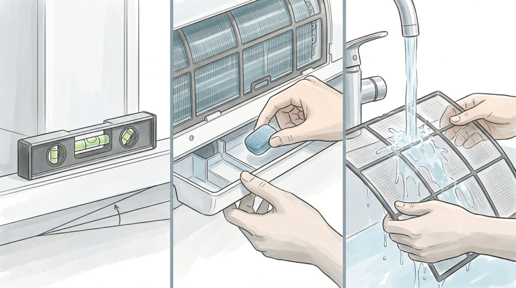Como transformar um ar-condicionado vazando em um equipamento perfeitamente limpo usando um truque simples