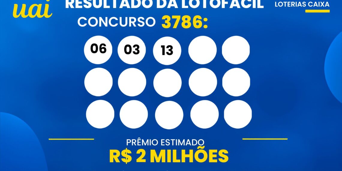 Resultado da Lotofácil 3786 de hoje (22/09/2026): veja os números sorteados e o prêmio de R$ 2 milhões