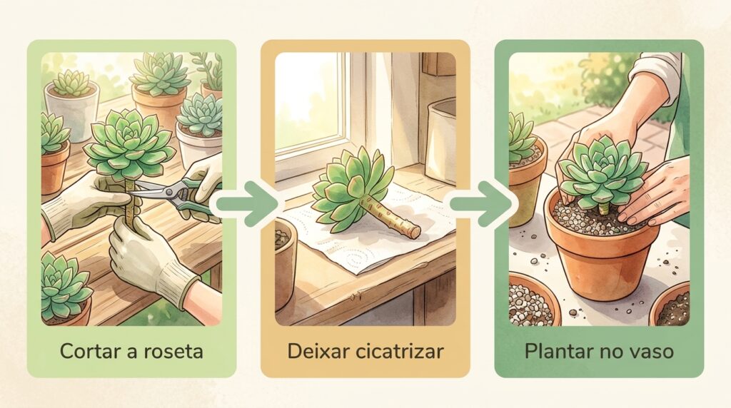 Suas suculentas dentro de casa esticaram o caule e ficaram pálidas e compridas? A falta de sol direto está desfigurando a planta