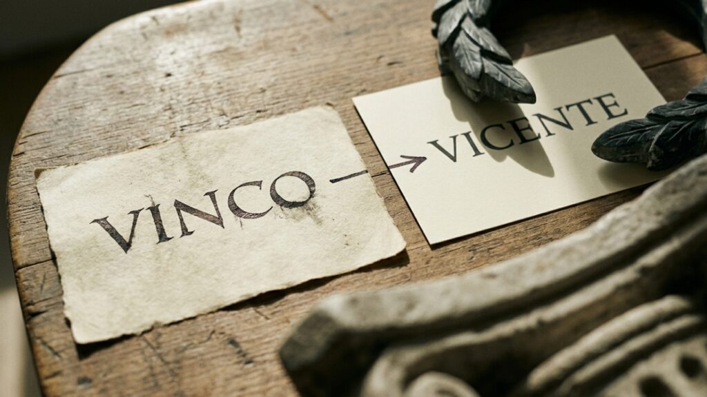Connecting_words_with_laurel_leaf_20260918010759-1024x576 O nome masculino de 7 letras que surgiu de uma palavra latina ligada à ideia de vencer e conquistar