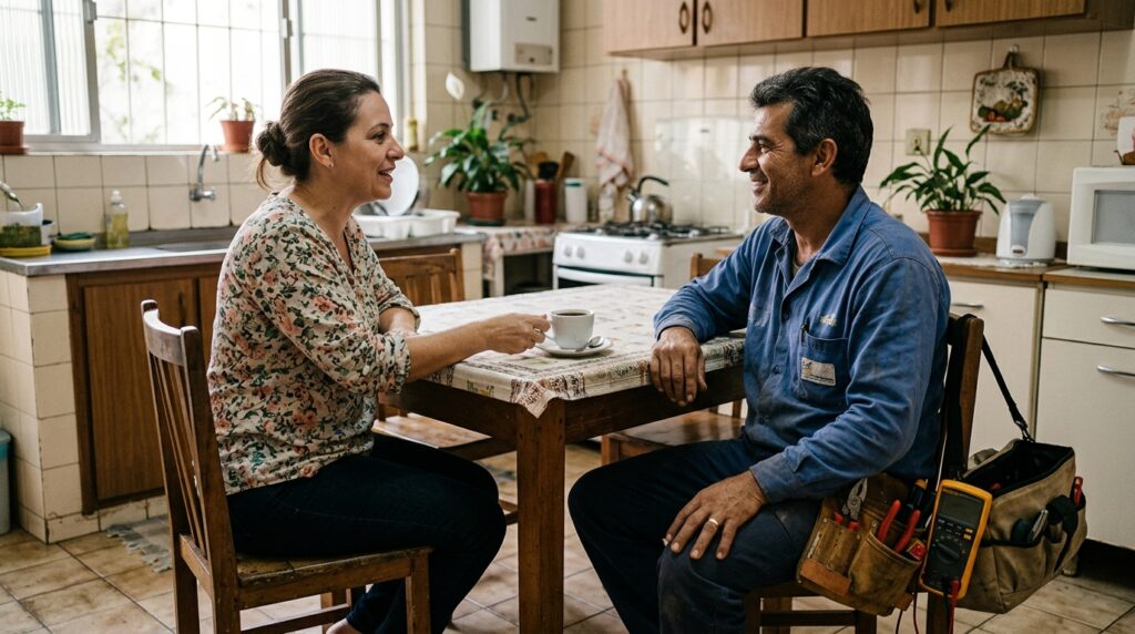 A psicologia indica que pessoas que oferecem café ou água ao técnico que trabalha em sua casa podem estar fazendo algo maior do que apenas demonstrar educação