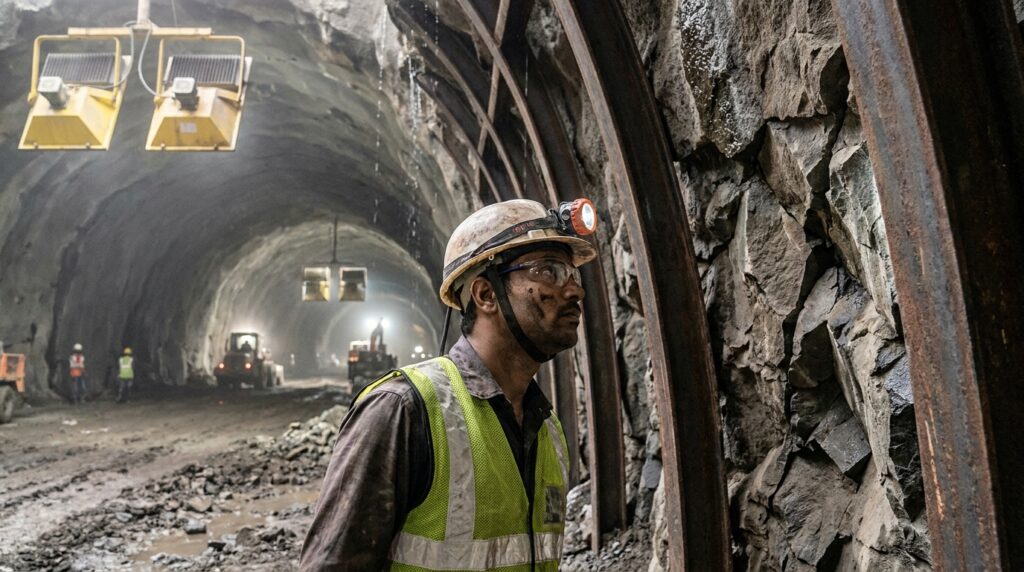 Com 22,33 metros de largura, túnel escavado sob montanhas indianas comporta uma rodovia inteira dentro da rocha