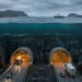Noruega constrói túnel rodoviário de 26,7 km que chegará a 392 metros abaixo do nível do mar e terá até uma rotatória subterrânea