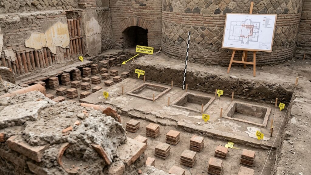 Excavating_Roman_bath_complex_re%E2%80%A6_20260930000725-1024x576 Arqueólogos encontraram no palácio de um imperador romano um banheiro particular com 3 piscinas, sauna e piso aquecido há cerca de 1.700 anos