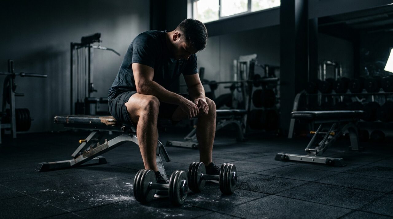 Dificuldade persistente para ganhar massa muscular ou estagnação no treino pode indicar ingestão de proteína abaixo da faixa ideal de 1,6g por quilo ao dia