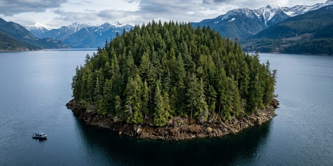 Ilha flutuante percorre 30 km em reservatório do Canadá