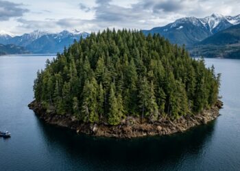 Ilha flutuante percorre 30 km em reservatório do Canadá