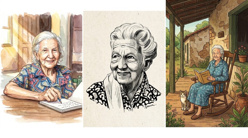 Cora Coralina, poetisa goiana que publicou seu primeiro livro aos 76 anos: "Feliz aquele que transfere o que sabe e aprende o que ensina" — a reflexão sobre generosidade, aprendizado contínuo e legado