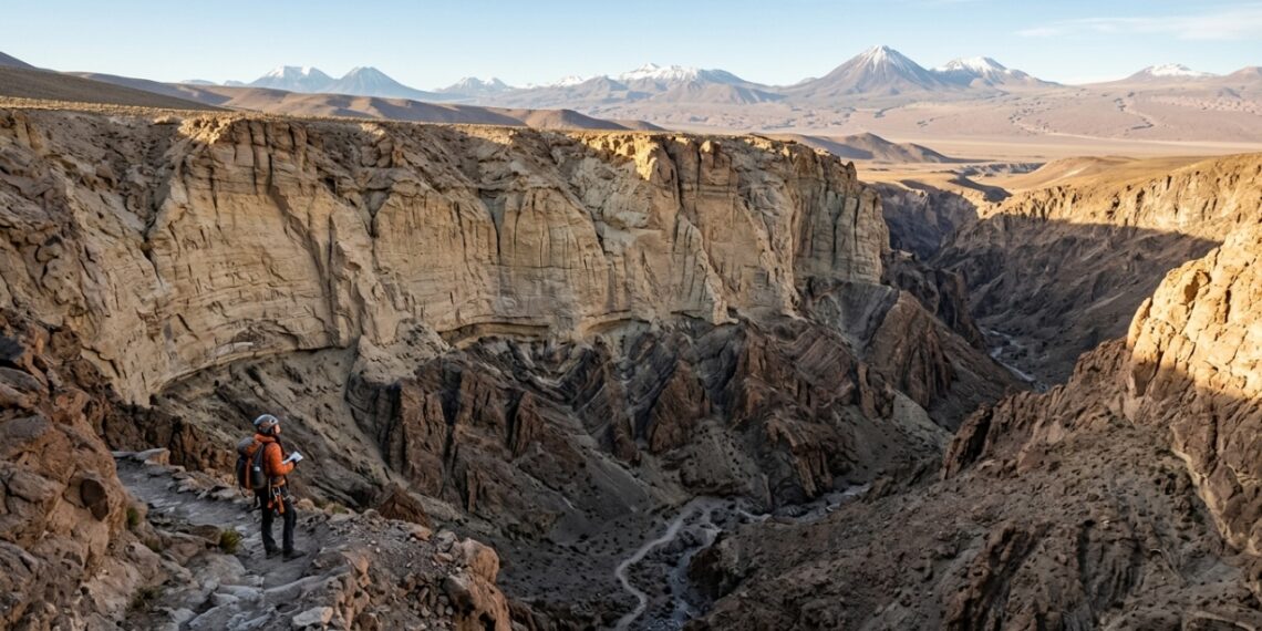 Camada vulcânica revela paisagem antiga escondida nos Andes