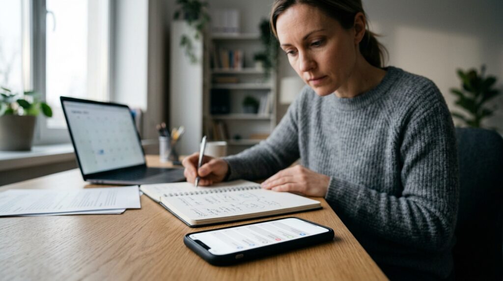 Person_switching_from_task_to_20260919161736-1024x572 A psicologia indica que abrir o celular para fazer uma coisa e esquecer o motivo após ver notificações pode ser uma falha de atenção, não de memória