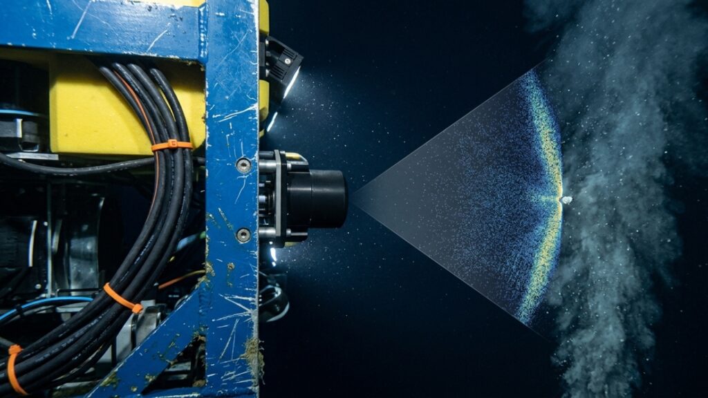 ROV Jason e plumas hidrotermais no Axial