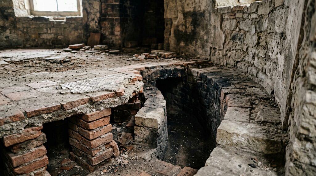 Roman_tower_bath_heated_floor_202609072356-1024x572 Arqueólogos encontram sauna, piso aquecido e 3 piscinas dentro da torre de um palácio romano construído há 1.700 anos