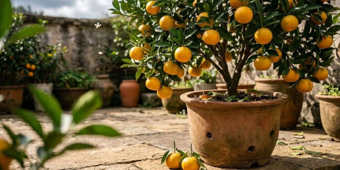 Tangerineira em vaso e o simbolismo de prosperidade
