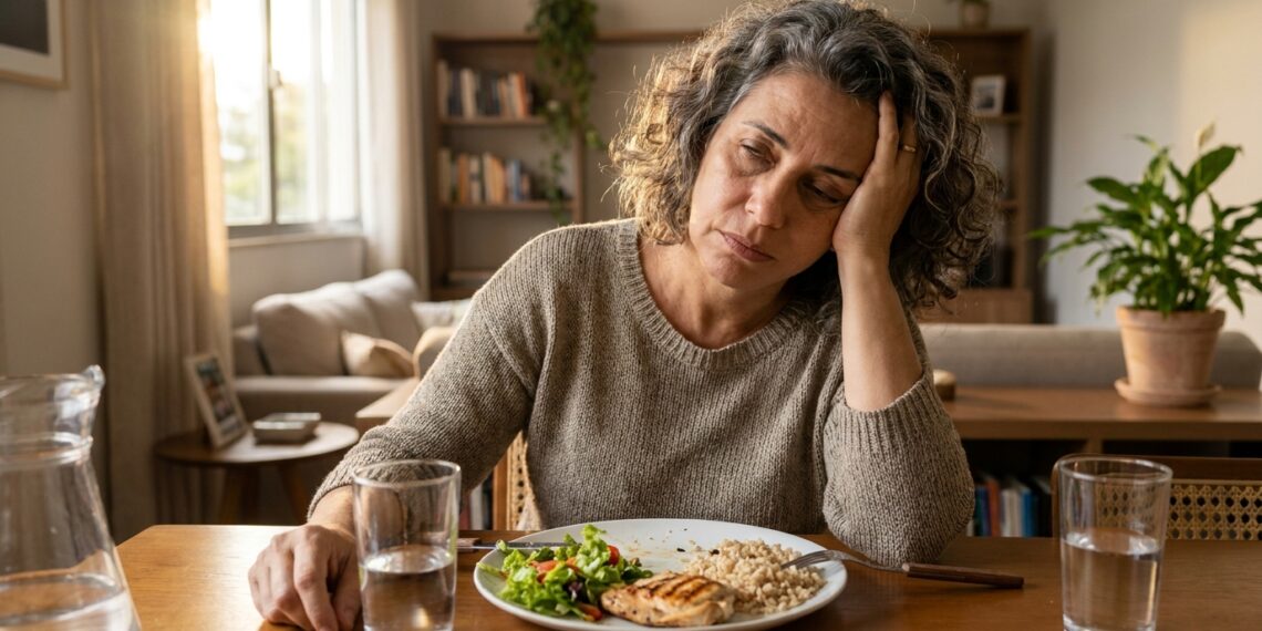 Mulher sente sonolência intensa pouco depois de terminar o almoço.