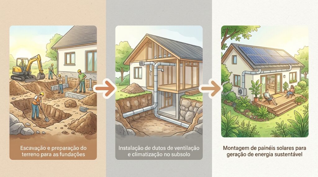 Como projetistas conseguiram perfurar formações rochosas massivas para criar ambientes habitáveis de alto padrão sem falhas estruturais