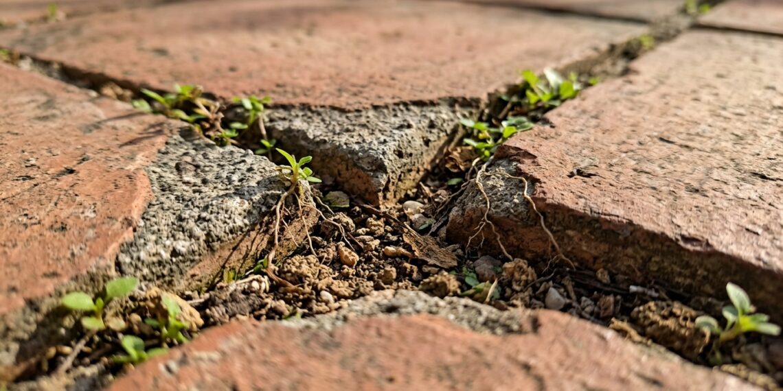 Nasceram pequenos tufos de mato crescendo diretamente nas frestas do piso do quintal ou da calçada? O rejunte desmanchou e virou terra