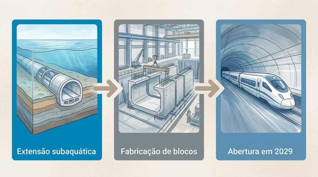 O truque tecnológico colossal que substituiu as balsas tradicionais por uma travessia debaixo do mar em poucos minutos