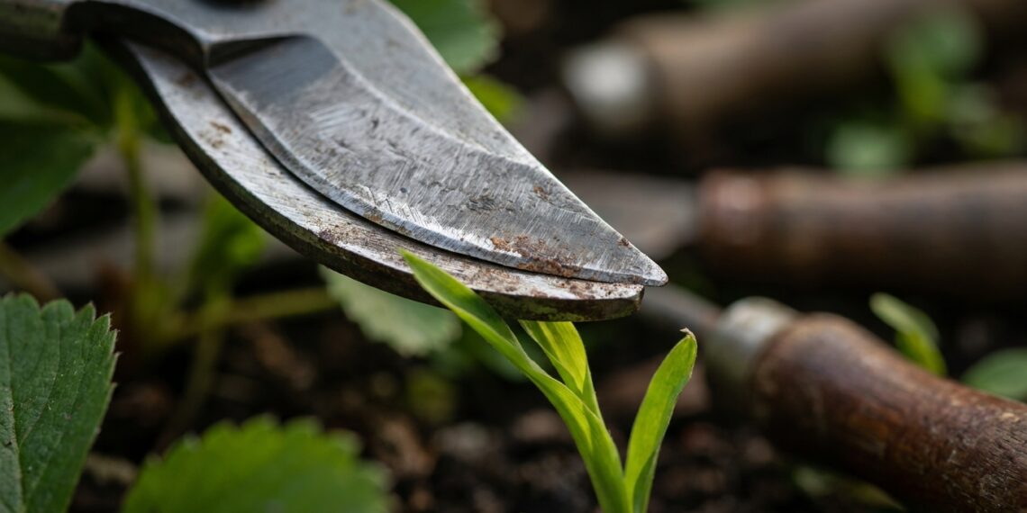 Podar as plantas com uma tesoura que perdeu o fio parece inofensivo, mas o corte mastigado abre feridas profundas que atraem fungos e doenças