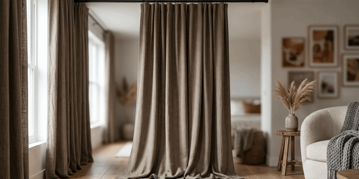 Lavar cortinas pesadas do jeito errado na máquina pode encolher o tecido e estragar o caimento perfeito que elas tinham na sala