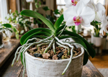 Suas orquídeas pararam de dar flores e parecem estagnadas? O substrato dentro do vaso virou uma terra ácida que está sufocando as raízes