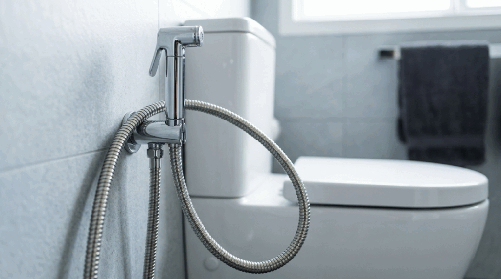A mangueira da ducha higiênica começou a pingar bem na curva? O desgaste interno por torção costuma cobrar o preço antes da hora
