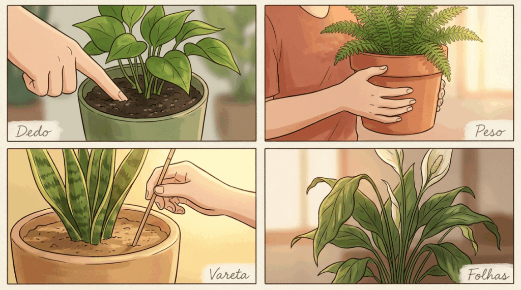 Suas plantas de interior continuam morrendo mesmo você regando 'direitinho'? O erro está em olhar para o calendário em vez da terra