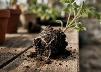 Colocar adubo forte logo depois de mudar a planta de vaso para 'dar força' pode queimar as raízes que ainda estão se recuperando