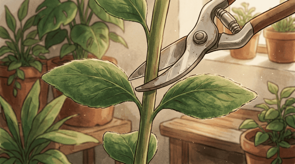Quando o manjericão começa a florir, uma poda simples muda o destino da planta e pode devolver força à produção de folhas