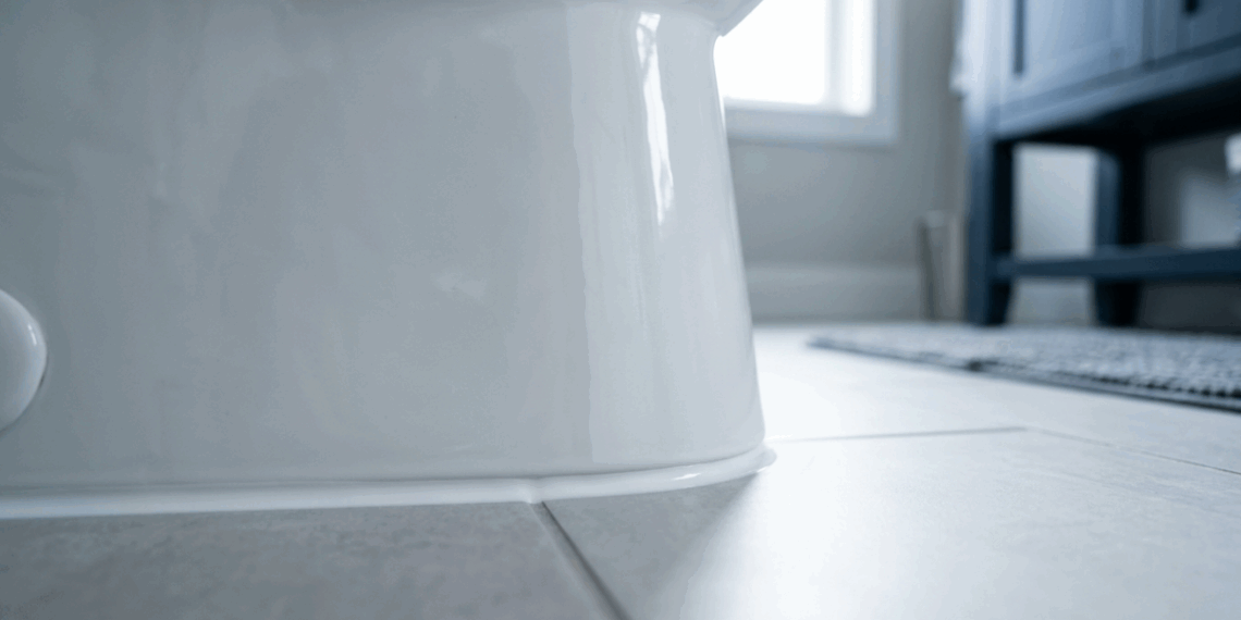 O banheiro está com um cheiro estranho mesmo após a limpeza pesada? O culpado pode ser o silicone antigo na base do vaso sanitário
