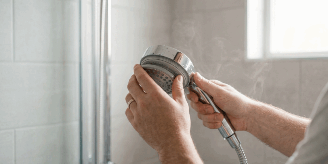 Se o chuveiro perdeu força mas o resto da casa não, o problema pode estar preso nos pequenos furos da ducha