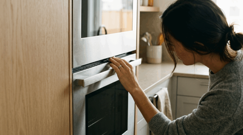 Cobrir o respiro do forno com assadeiras ou panos pode atrapalhar o cozimento e danificar o sistema de resfriamento