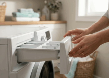 Os compartimentos da gaveta da máquina de lavar não liberam os produtos ao mesmo tempo e é exatamente por isso que eles existem