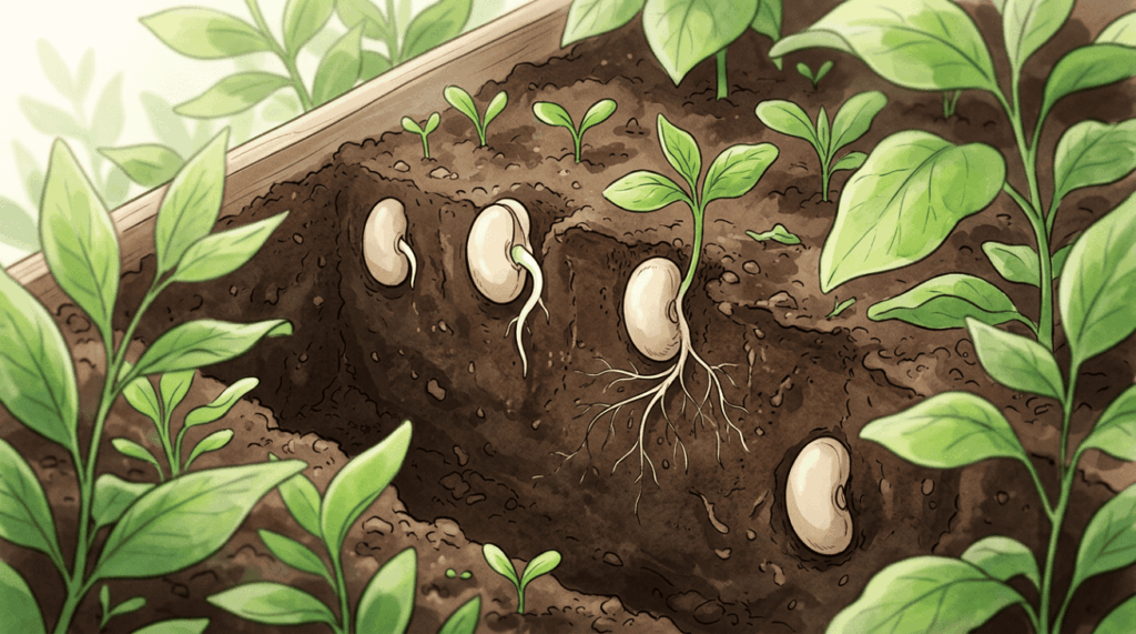 A regra de ouro que muita gente ignora na hora de plantar sementes: afundar demais na terra costuma ser o motivo de nada nascer