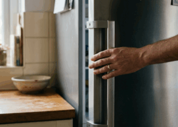 A porta da geladeira fica muito mais difícil de abrir segundos depois que você fecha e isso pode ser sinal de que a vedação está funcionando