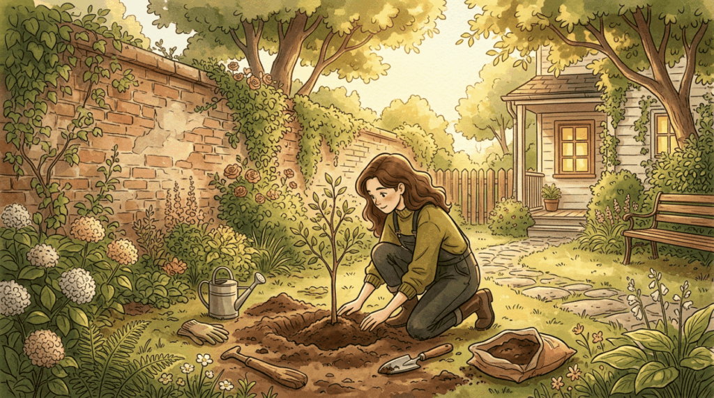 Escolher uma árvore bonita e plantá-la perto demais da parede da casa pode trazer problemas graves com raízes que quebram o piso