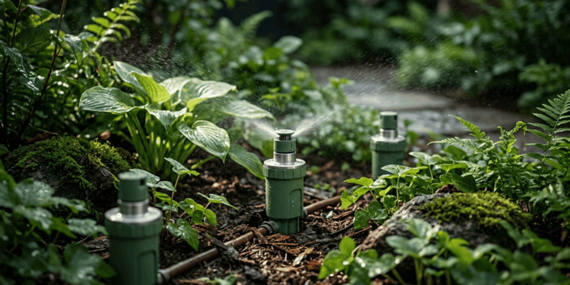 Regar o jardim com o sistema automático à noite parece econômico, mas mantém as folhas molhadas no escuro e convida fungos para o canteiro