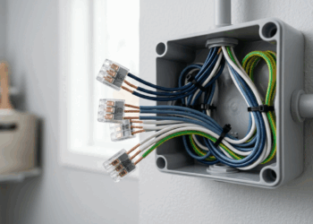 Emendas de fios feitas apenas com fita isolante velha podem soltar e causar curtos-circuitos invisíveis nas paredes da sua casa