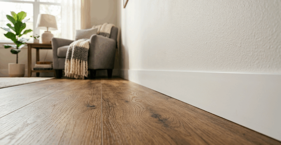 O rodapé plástico da sala estalou e quebrou bem na curvinha da parede? O impacto de móveis ou do aspirador exige troca do trecho danificado
