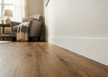 O rodapé plástico da sala estalou e quebrou bem na curvinha da parede? O impacto de móveis ou do aspirador exige troca do trecho danificado