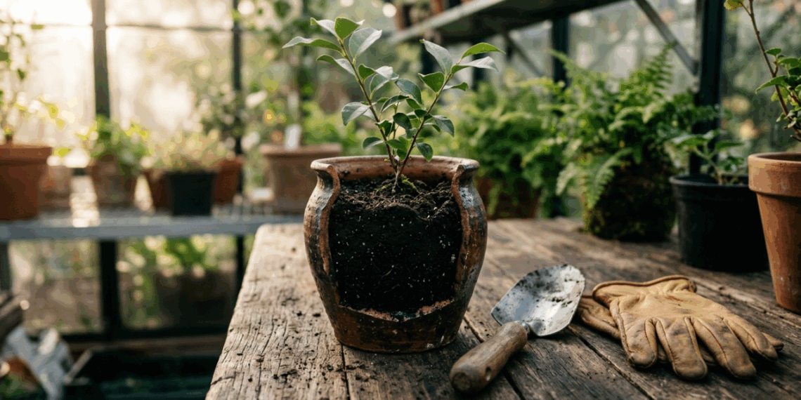 Colocar terra preta pesada em vasos sem furo achando que a planta vai adorar é o caminho mais rápido para afogar as raízes
