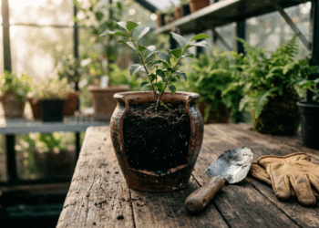 Colocar terra preta pesada em vasos sem furo achando que a planta vai adorar é o caminho mais rápido para afogar as raízes