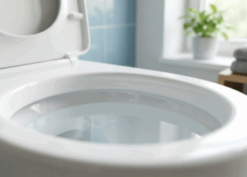 Jogar água sanitária pura na louça sanitária para 'matar tudo' pode corroer o esmalte da peça e criar reações perigosas se houver resíduos de outros produtos