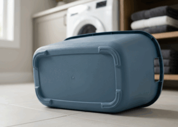 O cesto de roupas rasgou bem no fundo de repente? O hábito de arrastar o recipiente pesado pelo chão áspero acaba furando o plástico