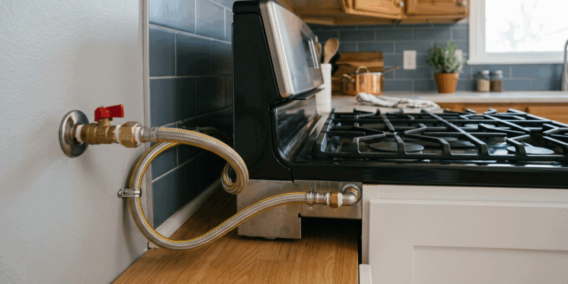 A mangueira metálica do gás de cozinha tem validade e pode representar um risco invisível se passar dos anos recomendados pelo fabricante