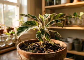 Levou a planta de interior para tomar um solzinho lá fora e as folhas ficaram brancas? O choque de radiação queimou o tecido vegetal