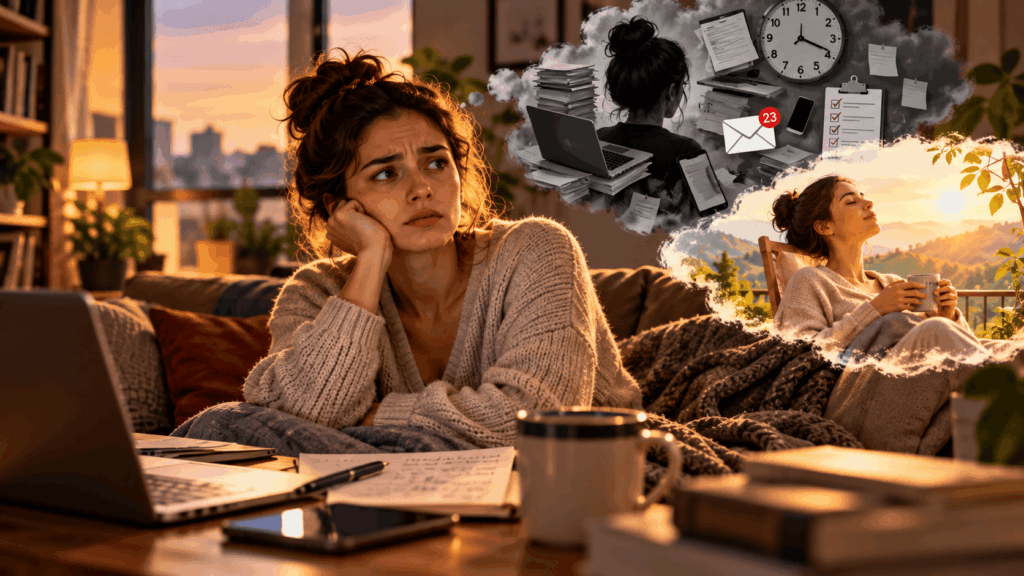 Especialistas em psicologia explicam: “Quem sente culpa ao descansar pode não estar apenas preocupado com as tarefas atrasadas, mas associando o próprio valor à produtividade e à necessidade de estar sempre ocupado”
