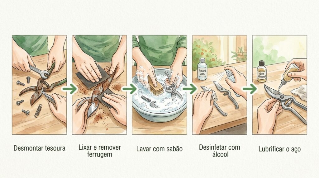 A tesoura de poda enferrujada está a matar as suas plantas lentamente? A oxidação esconde fungos e bactérias letais